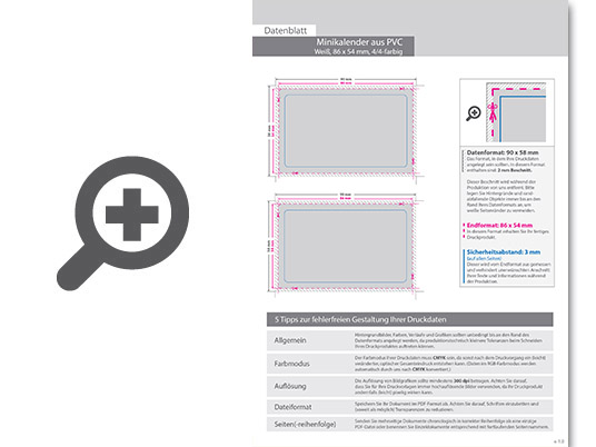 Product Bild minikalender_aus_pvc_4_4_farbig_bedruckt_auf_wei__em_hintergrund