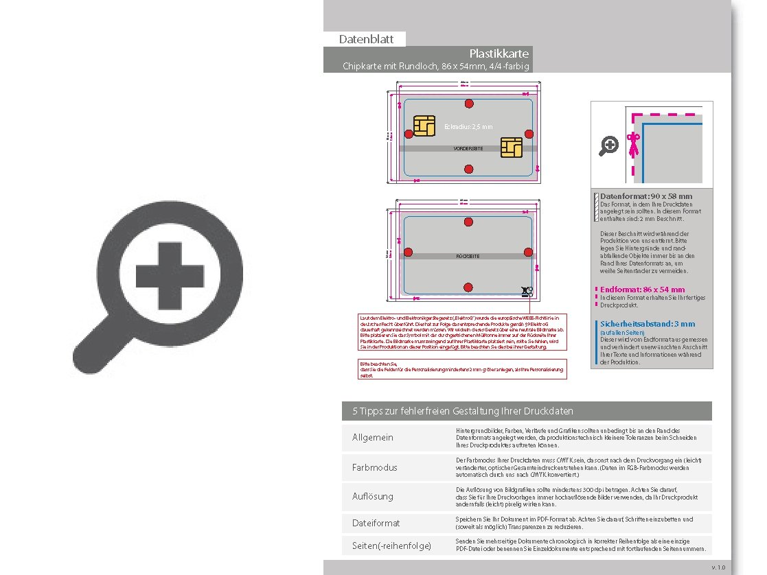 Product Bild chipkarte_sle5542_mit_lochung_und_beidseitiger_hei__folienpr__gung_silber_4_4_farbig_bedruckt_auf_wei__em_hintergrund