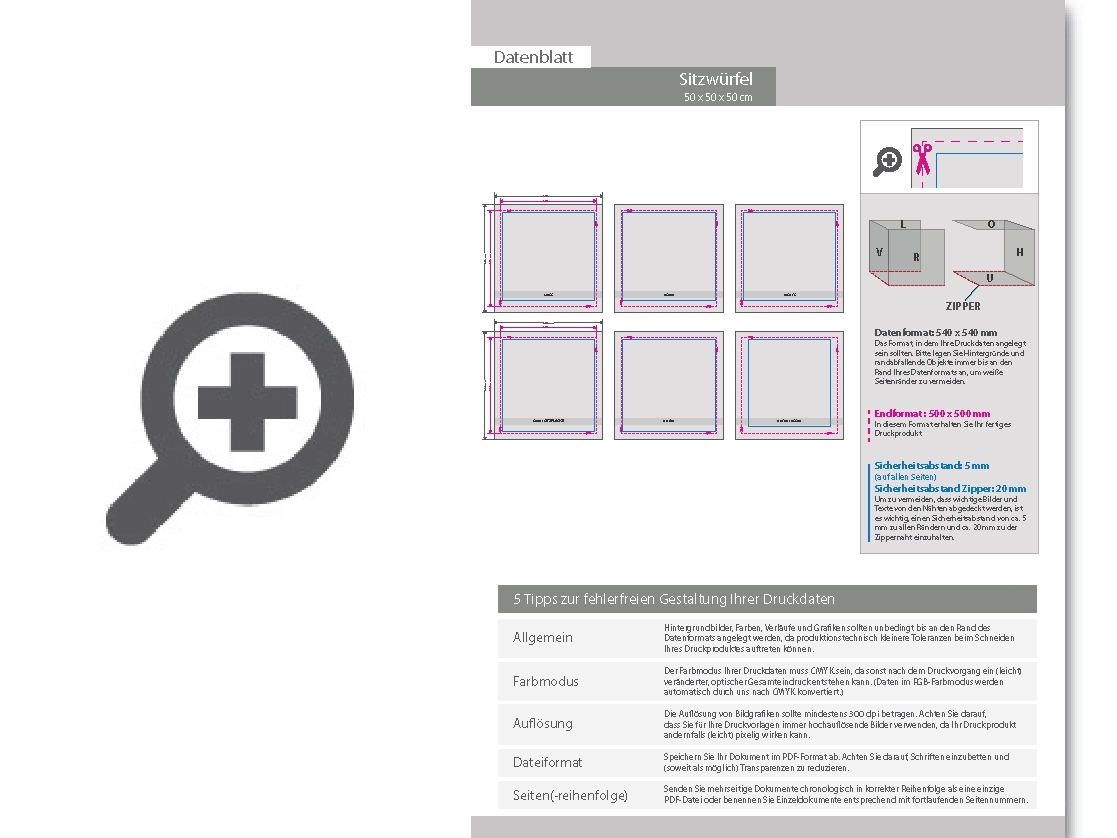 Product Bild wechselbezug_f__r_indoor_sitzw__rfel_cube_50__komplett_vollfl__chig_4-farbig_bedruckt